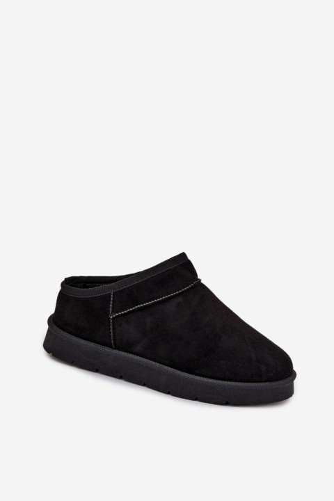 Women's Snow Boots Lined with Fur Black Serenne