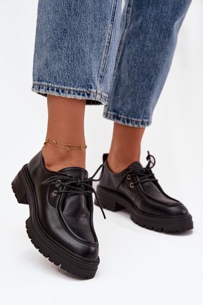 Women's Loafers Made of Eco Leather Black Adrelle