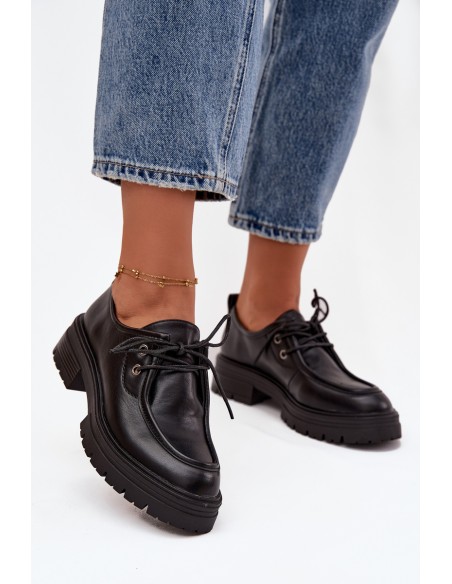 Women's Loafers Made of Eco Leather Black Adrelle