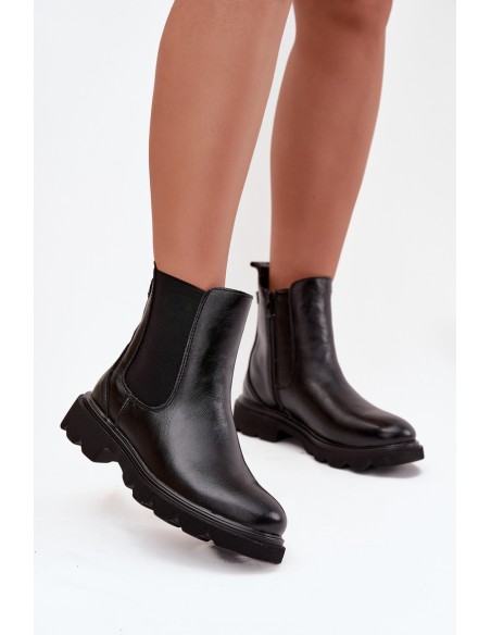 Women's ankle boots lined Black Rivelia