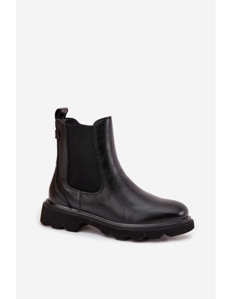 Women's ankle boots lined Black Rivelia