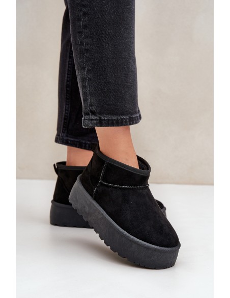 Women's Snow Boots On Platform Black Ninala