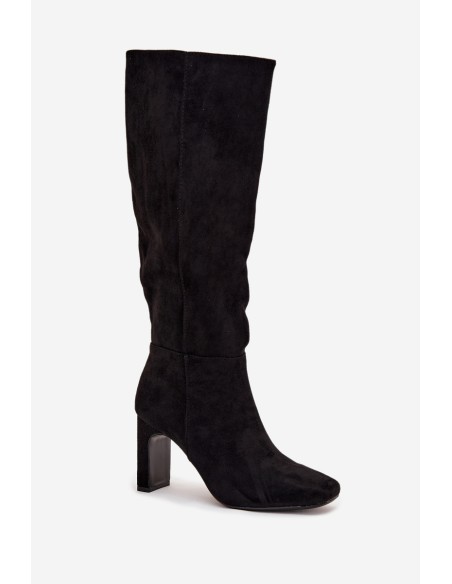 Women's Heeled Insulated Boots Black Zamira