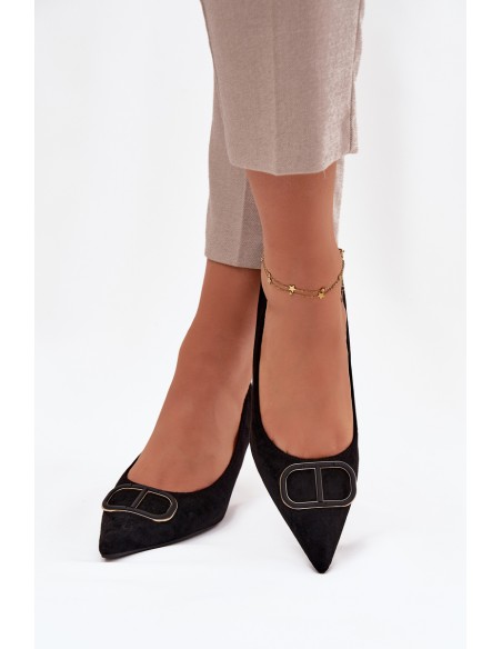 Women's Heels With Decorative Detail Black Amelora