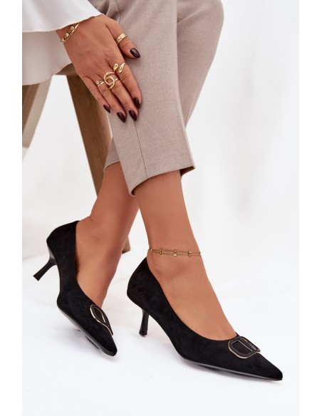 Women's Heels With Decorative Detail Black Amelora