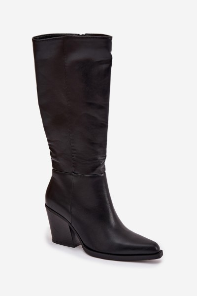 Women's Platform Boots with Lining Black Katelle 2