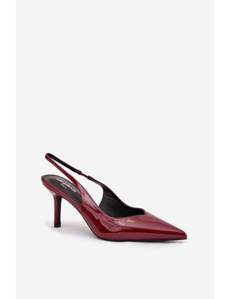 Patent Leather Pumps on High Heel Bordeaux Phelia