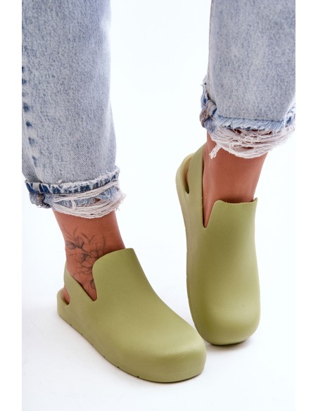 Fashionable Rubber Clogs Green Meriko