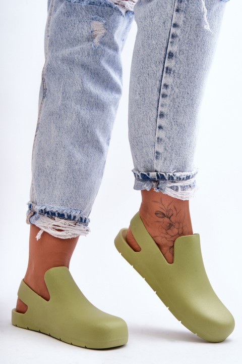Fashionable Rubber Clogs Green Meriko