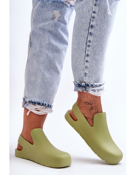 Fashionable Rubber Clogs Green Meriko