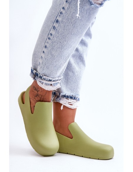 Fashionable Rubber Clogs Green Meriko