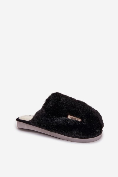 Furry Women's Slippers Black Belinna 2