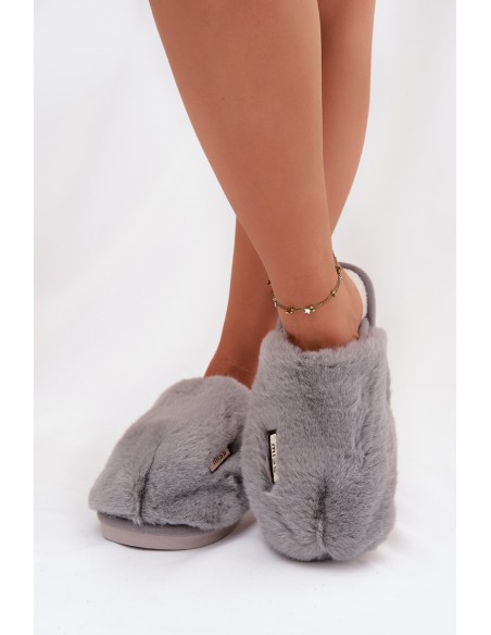 Furry Women's Slippers Gray Belinna