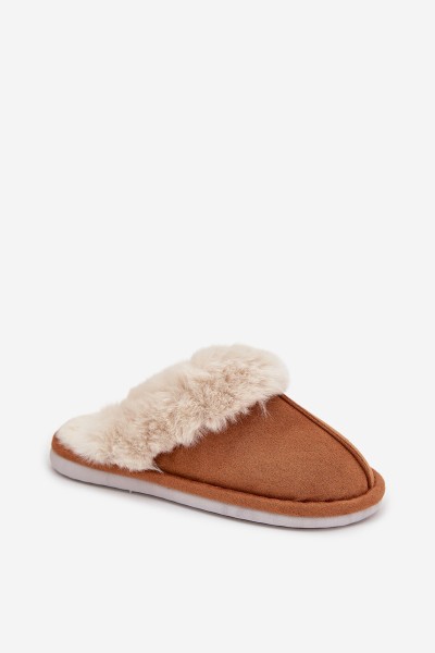Women's slippers with fur Camel Delissa 2