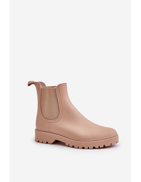 Moteriški guminiai batai su elastiniais įdėklais smėlio spalvos Ciariel