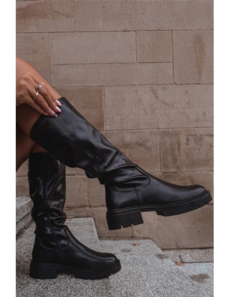 Women's Boots from Eco Leather Black Oceana