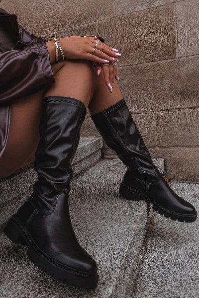 Women's Boots from Eco Leather Black Oceana 2