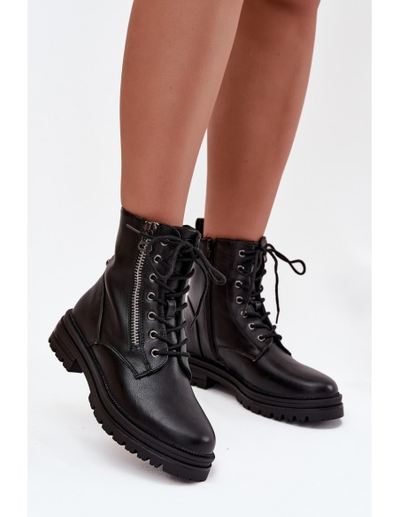 Women's Work Boots with Lining Black Ivonelle