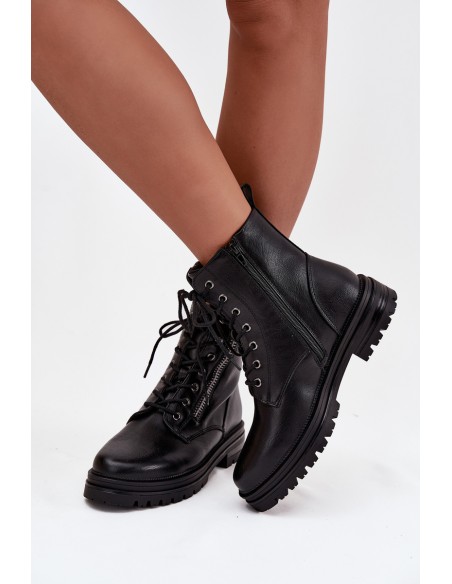 Women's Work Boots with Lining Black Ivonelle