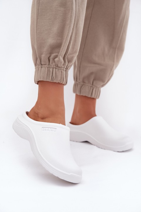 Foam slippers women's white Parissa