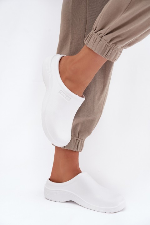 Foam slippers women's white Parissa