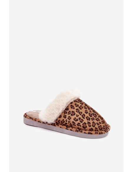 Women's slippers with fur Panterka Aceline