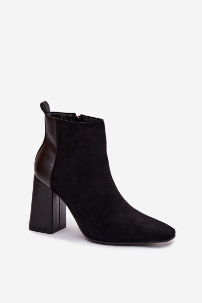 Women's Ankle Boots With Heel Lining Black Maloria 2