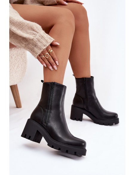 Women's Winter Boots with Thick Heel Ameliane