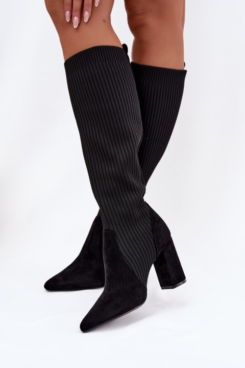 Women's Heeled Boots Black Yserine