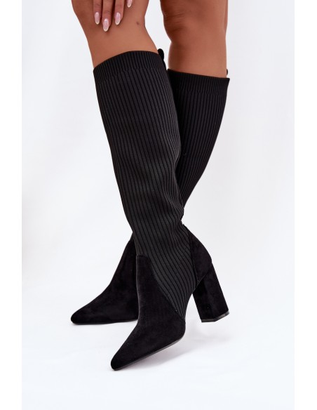 Women's Heeled Boots Black Yserine