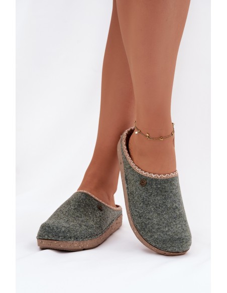 Home footwear Women's slippers Inblu ED000031 Green