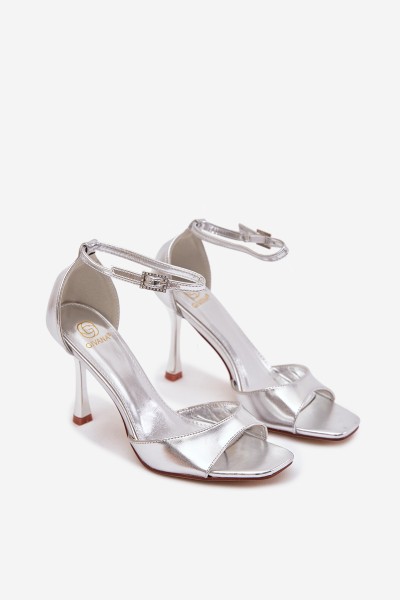 Silver Heel Sandals Revella 2