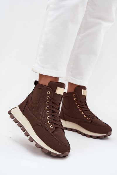 Insulated Women's Traper on Platform Brown Marivira