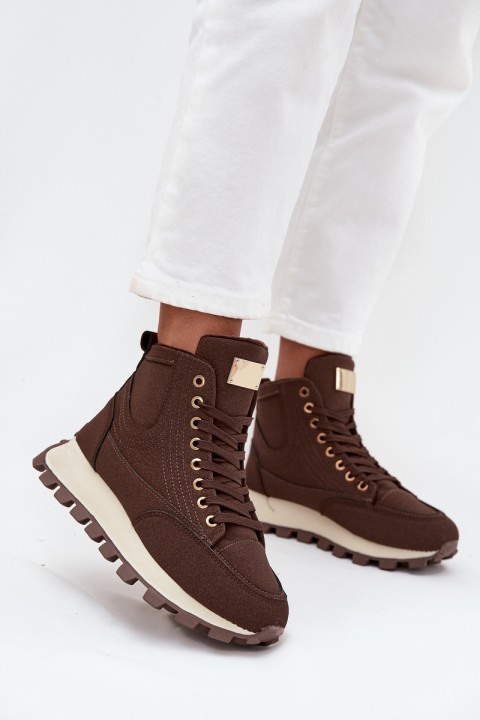 Insulated Women's Traper on Platform Brown Marivira