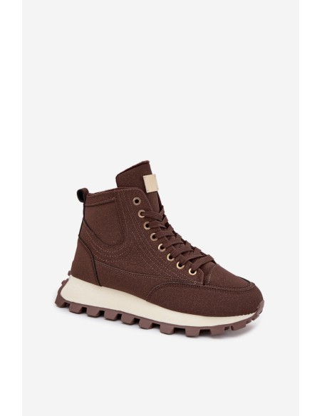 Insulated Women's Traper on Platform Brown Marivira