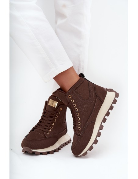 Insulated Women's Traper on Platform Brown Marivira