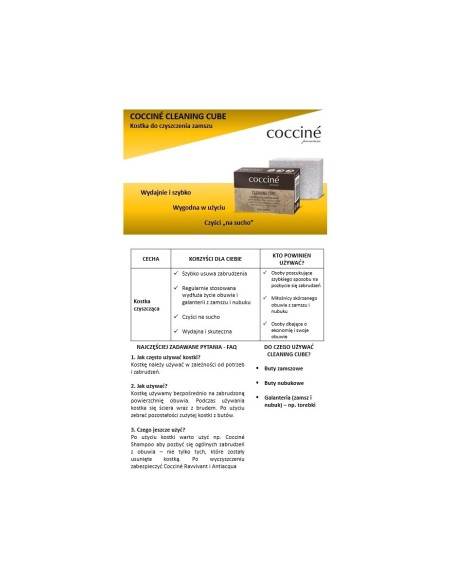 Coccine Suede and Nubuck Cleaning Cube