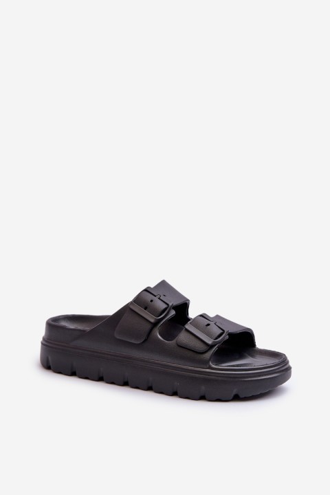 Women's Foam Platform Flip-Flops Black Melorea