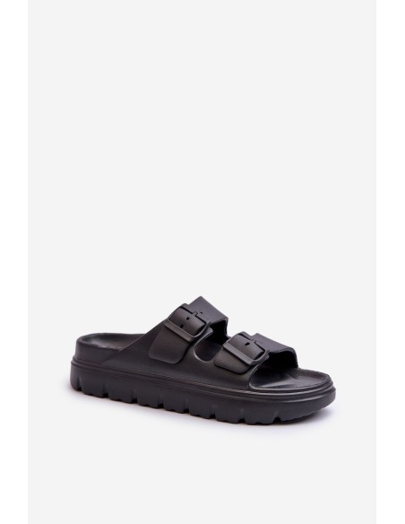 Women's Foam Platform Flip-Flops Black Melorea