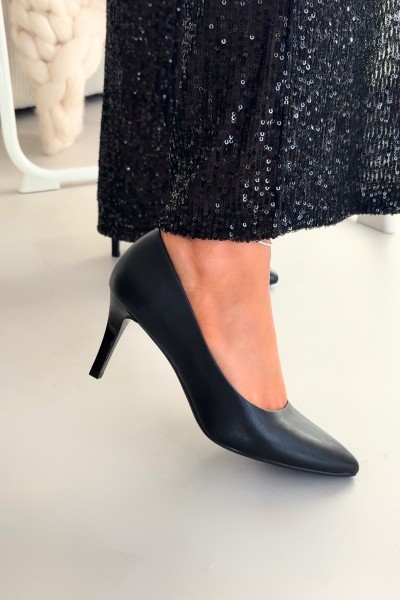 Eco Leather Heels Sergio Leone 1336 Black 2