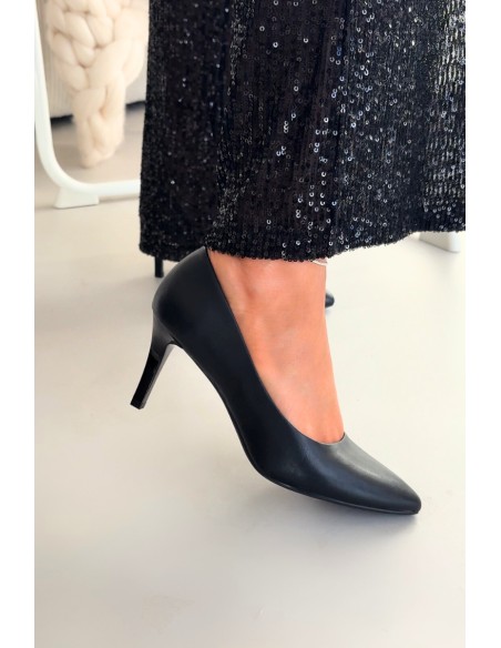 Eco Leather Heels Sergio Leone 1336 Black