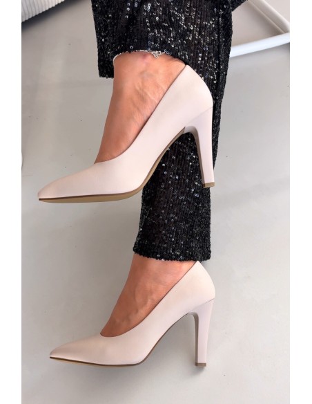 Eco Leather High Heels Sergio Leone 1446 Light Beige