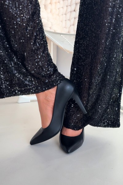 Eco Leather Heels Sergio Leone 1446 Black 2