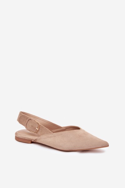 Women's Ballerinas With Clasp Beige Tanelia 2
