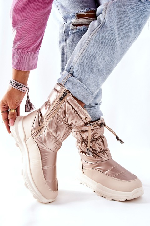 Women's Warm-up Snowboots Gold Starbone