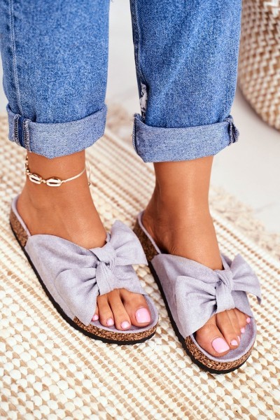 Cork sole flip-flops Grey Wendy