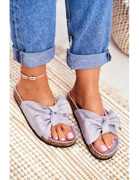 Cork sole flip-flops Grey Wendy