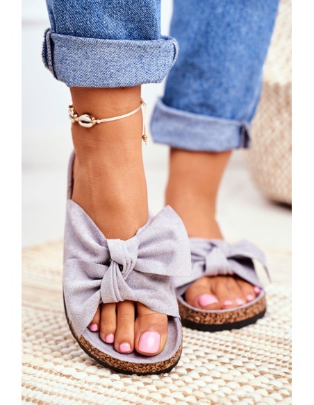 Cork sole flip-flops Grey Wendy