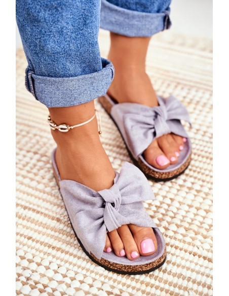 Cork sole flip-flops Grey Wendy