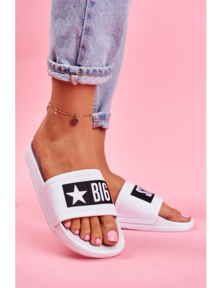 Women's Flip Flops Big Star White DD274A264